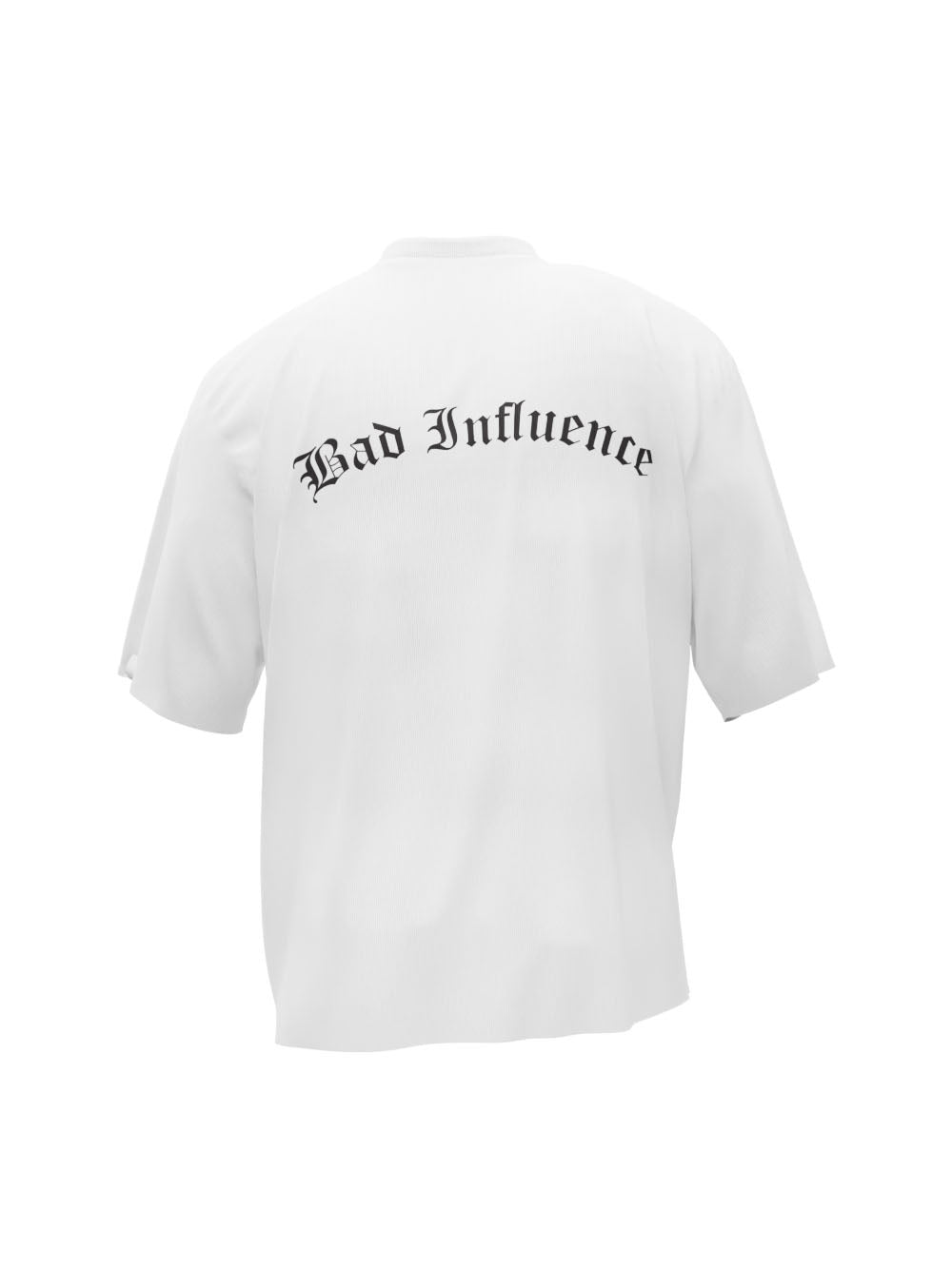 Bad Influence Oversized White T-Shirt
