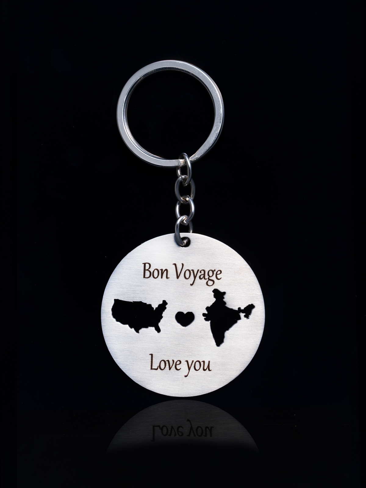 Bon Voyage Keychain India USA