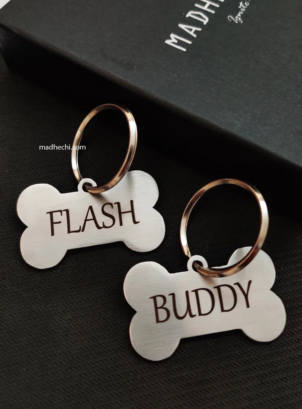 Dog Name Tag - Simple Bone Shape