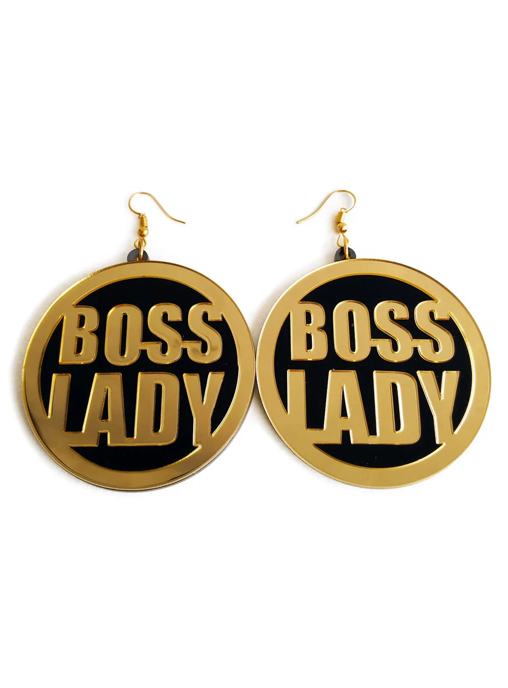 Boss Lady Golden Earrings