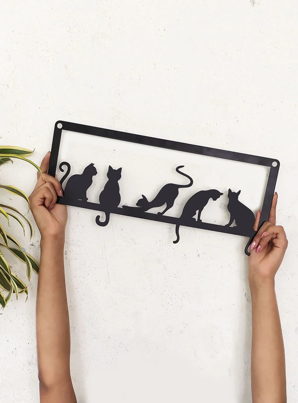 Cats Metal Wall Hanging