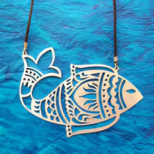 Madhubani Fish "Matsya" Neckpiece