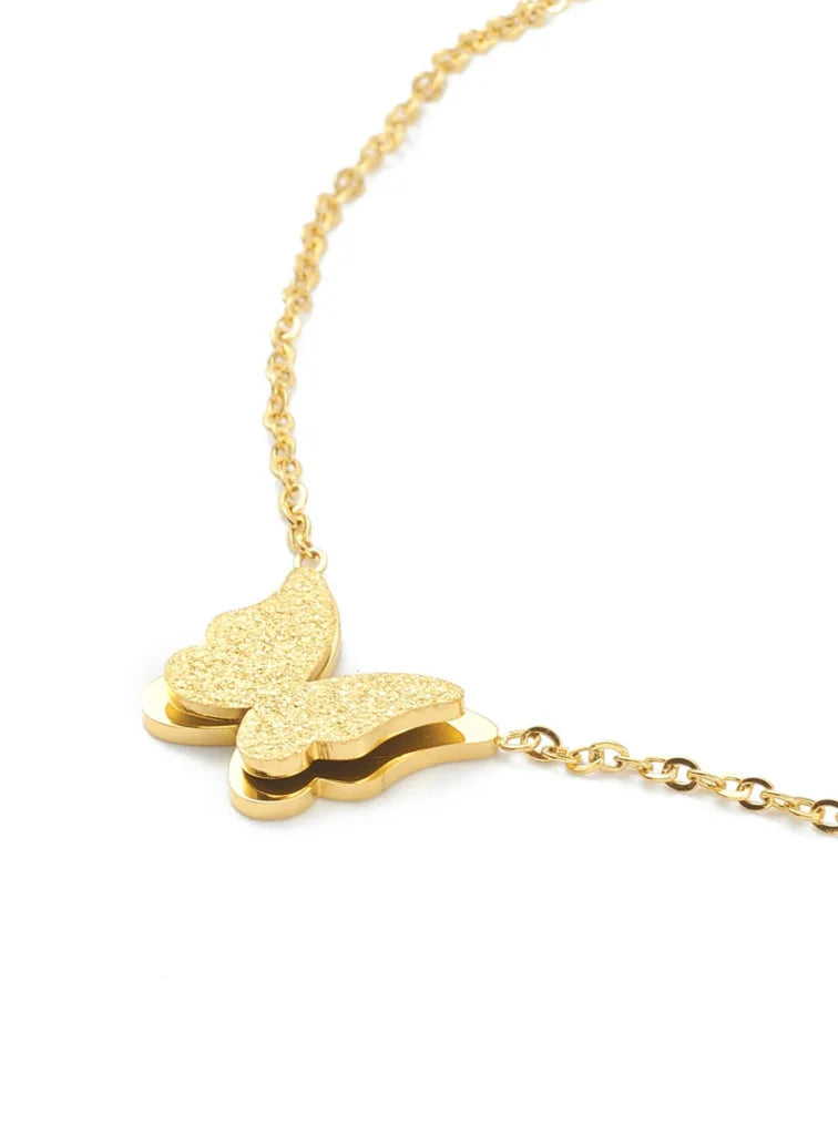 Gold Butterfly Necklace