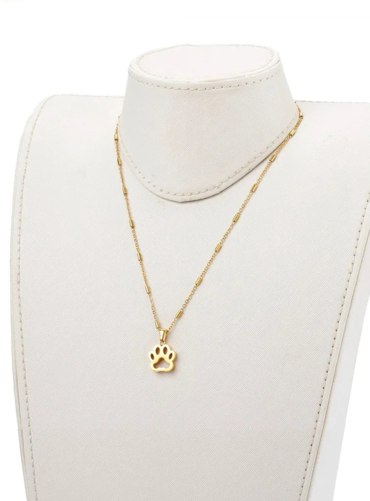 Gold Paw Necklace