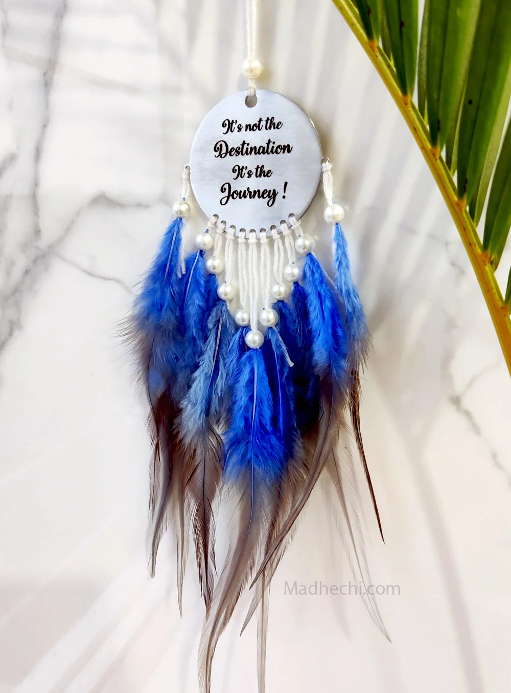Blue Dream Catcher with Customized Quote