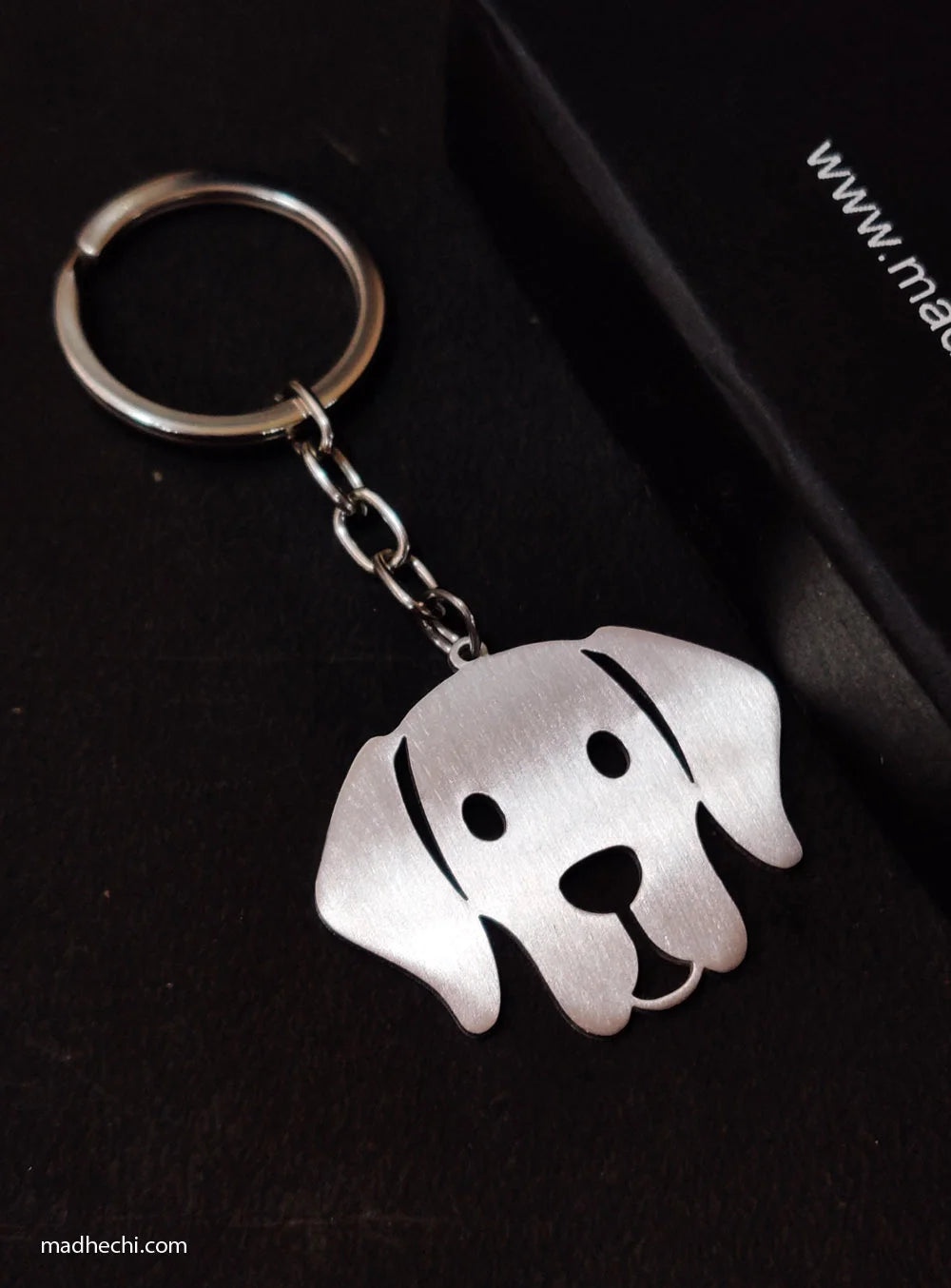 Custom dog face keychain discount