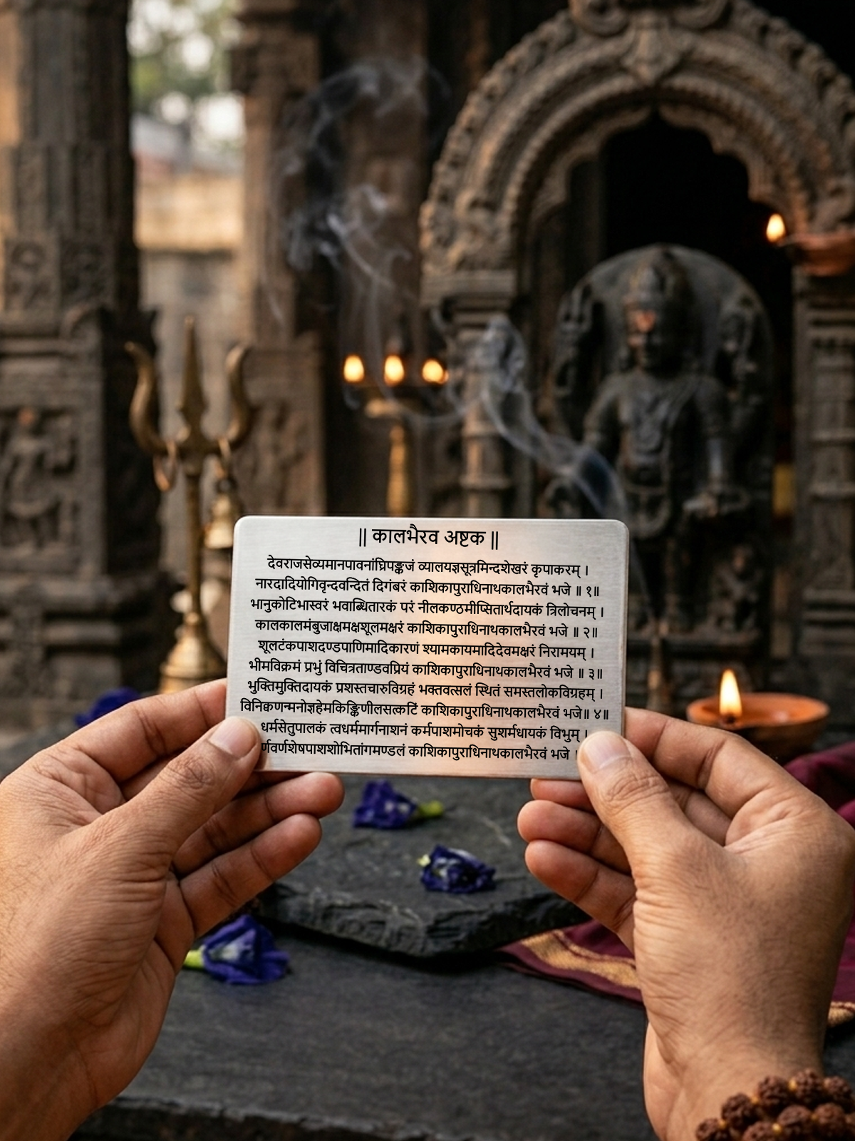 Kaalbhairav Ashtak Metal Card