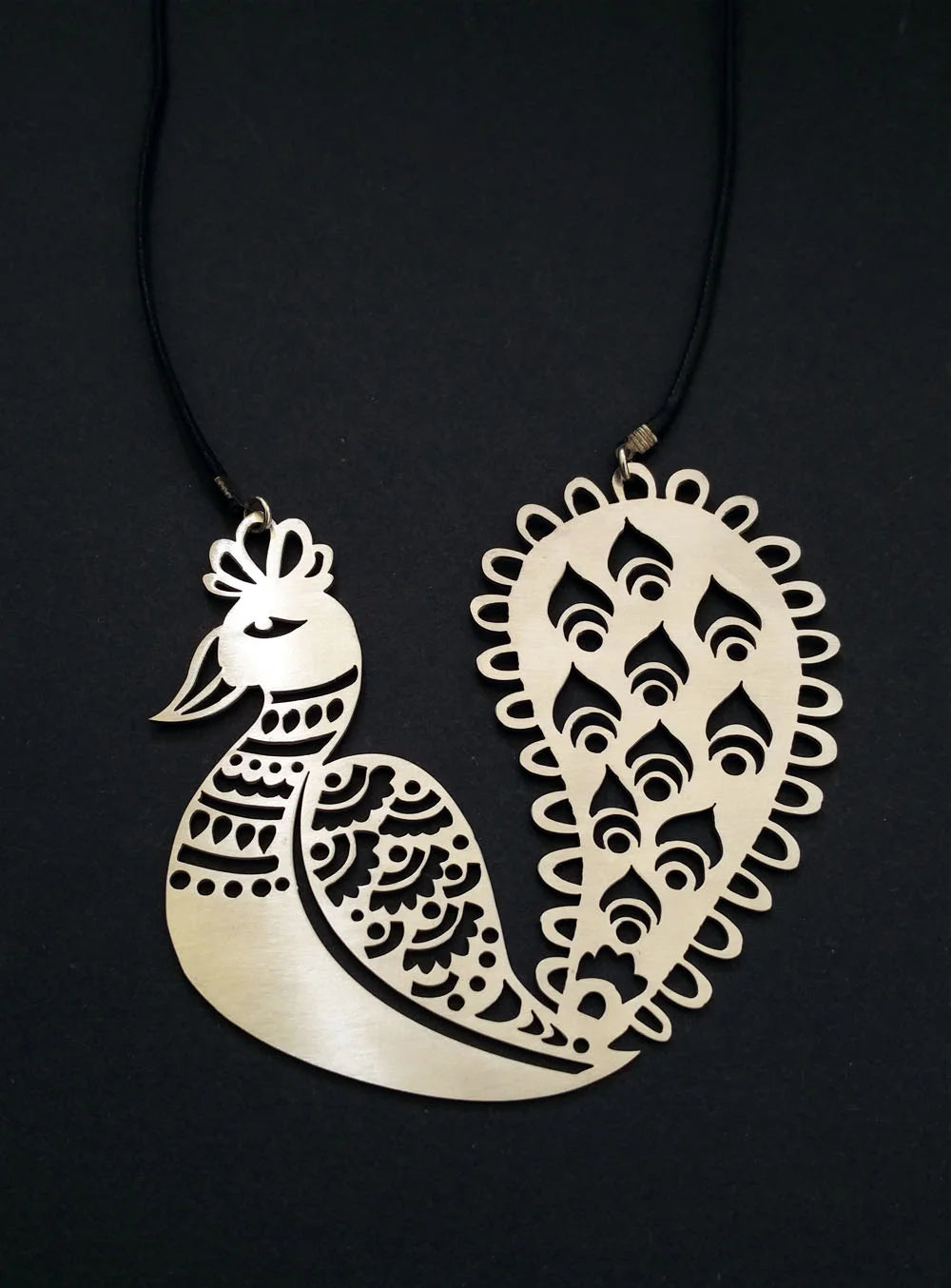 Madhubani Peacock Neckpiece