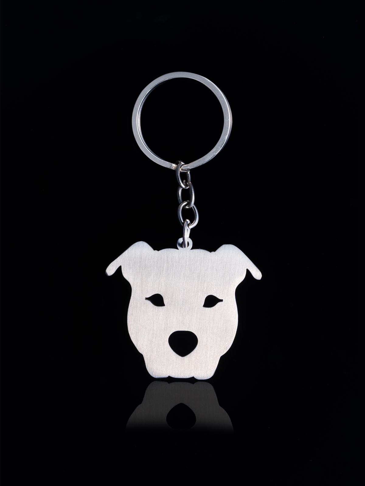 Pitbull Dog Keychain