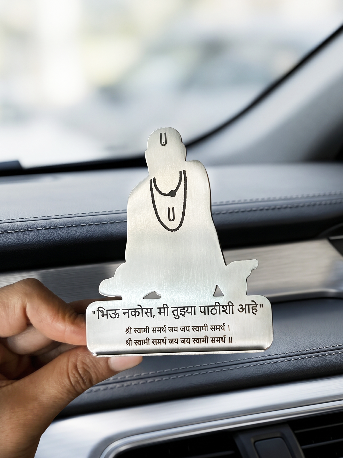 Shri Swami Samarth Car Dashboard Stand