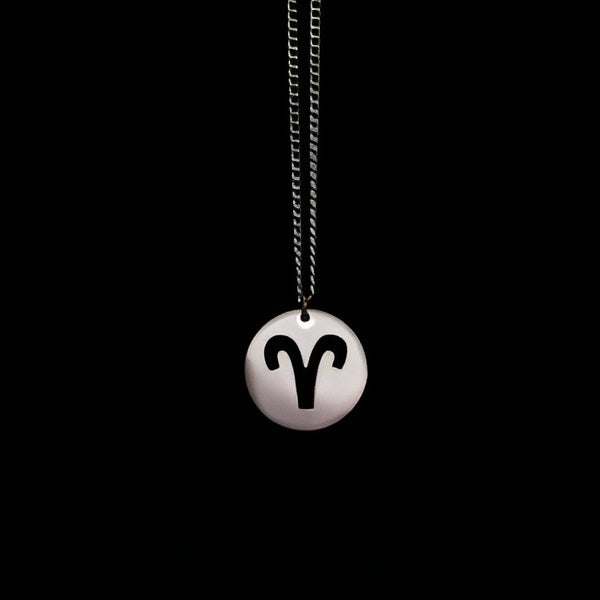 Aries Zodiac Sign Necklace