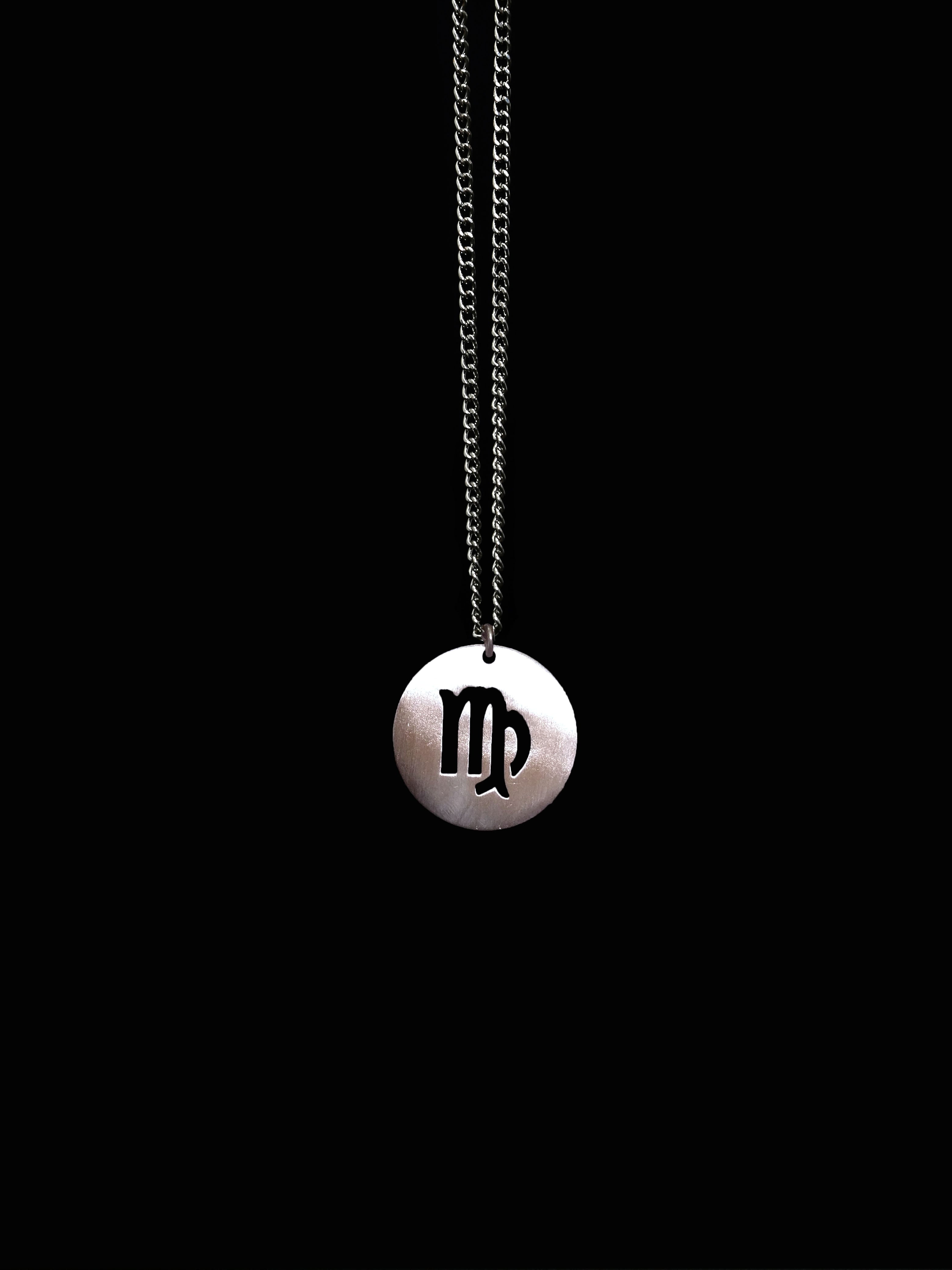 Virgo Zodiac Sign Necklace