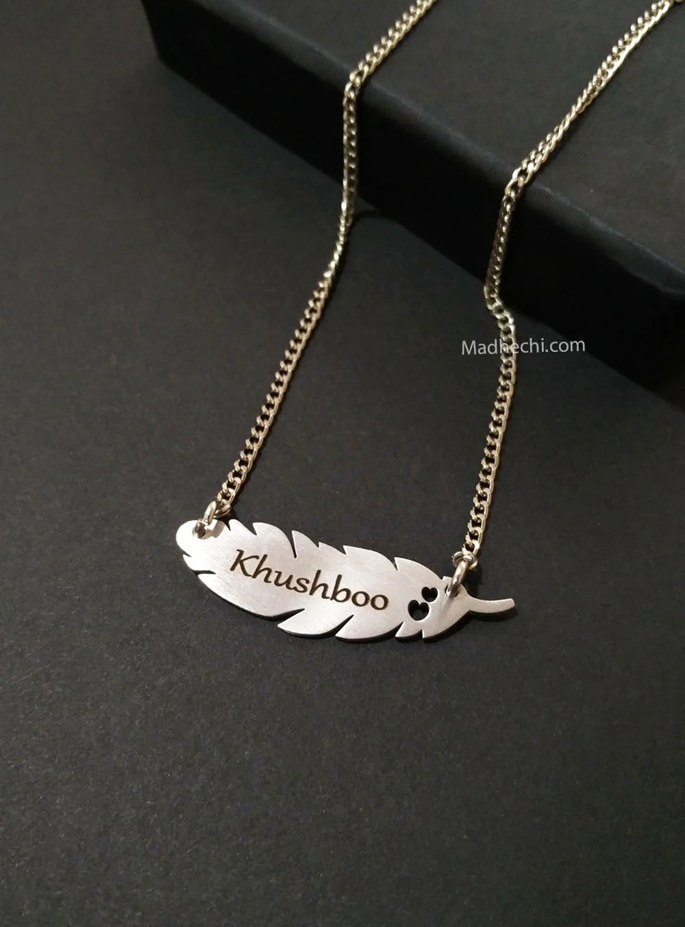 Khushbu name pendant discount