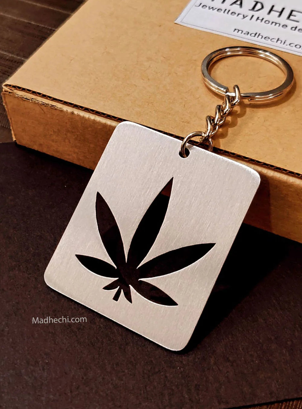 Weed Leaf Keychain
