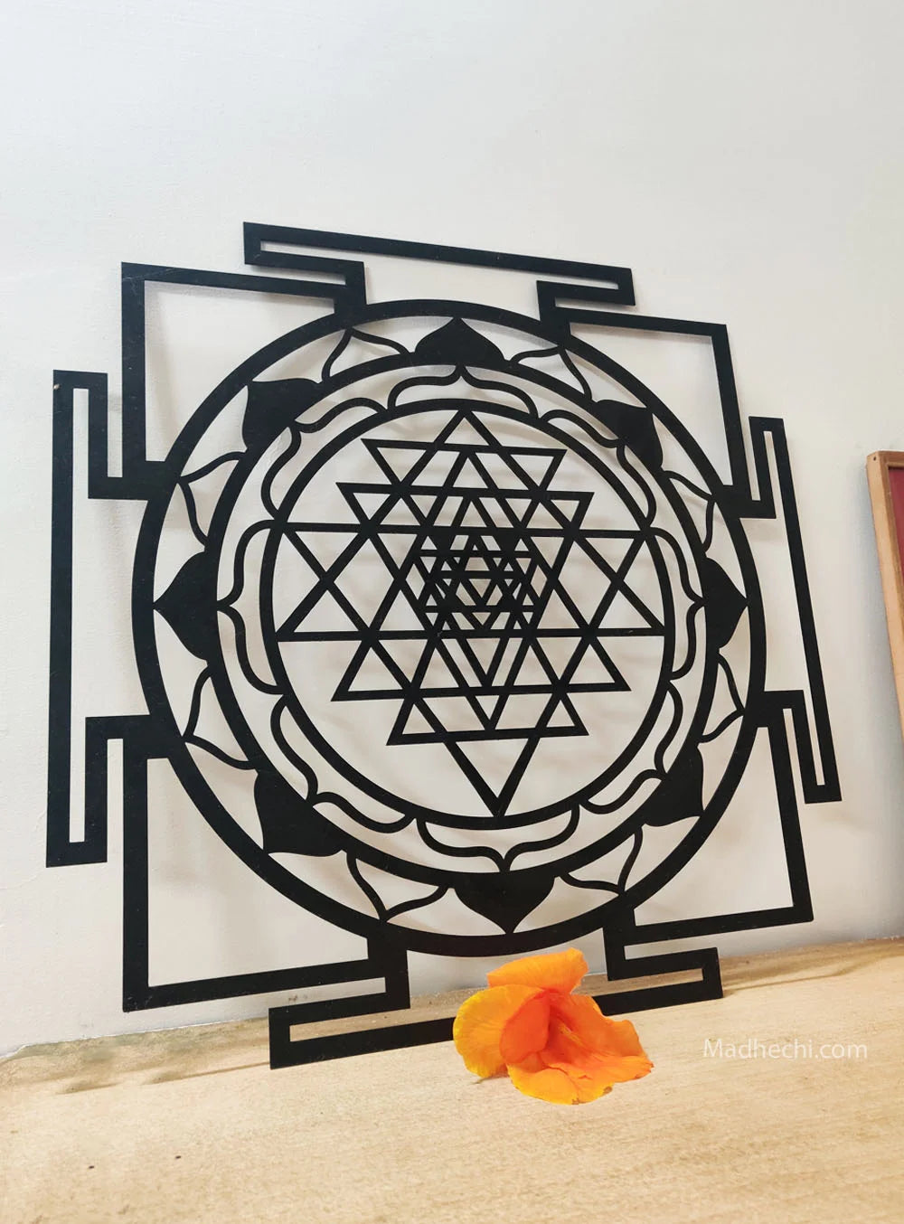 Sri Yantra Wall Art | Buy Metal Wall Hanging decor | Madhechi