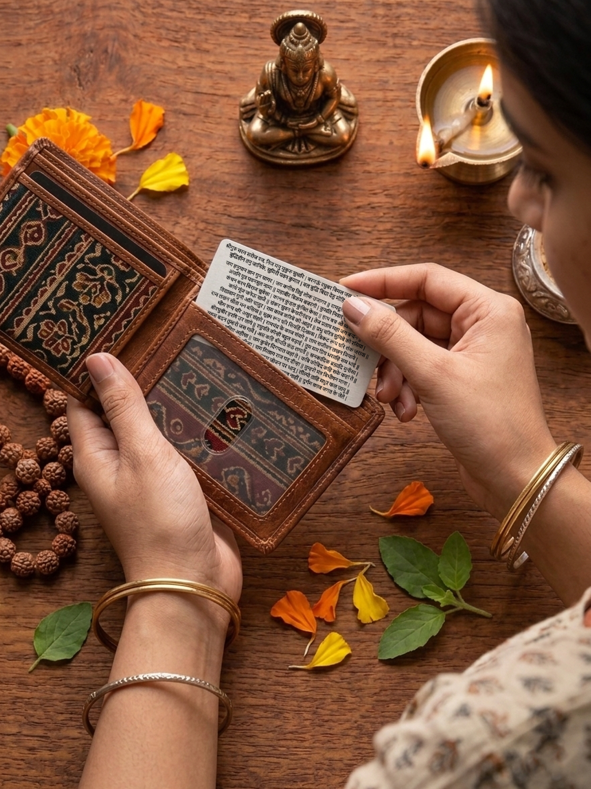 Hanuman Chalisa Metal Card