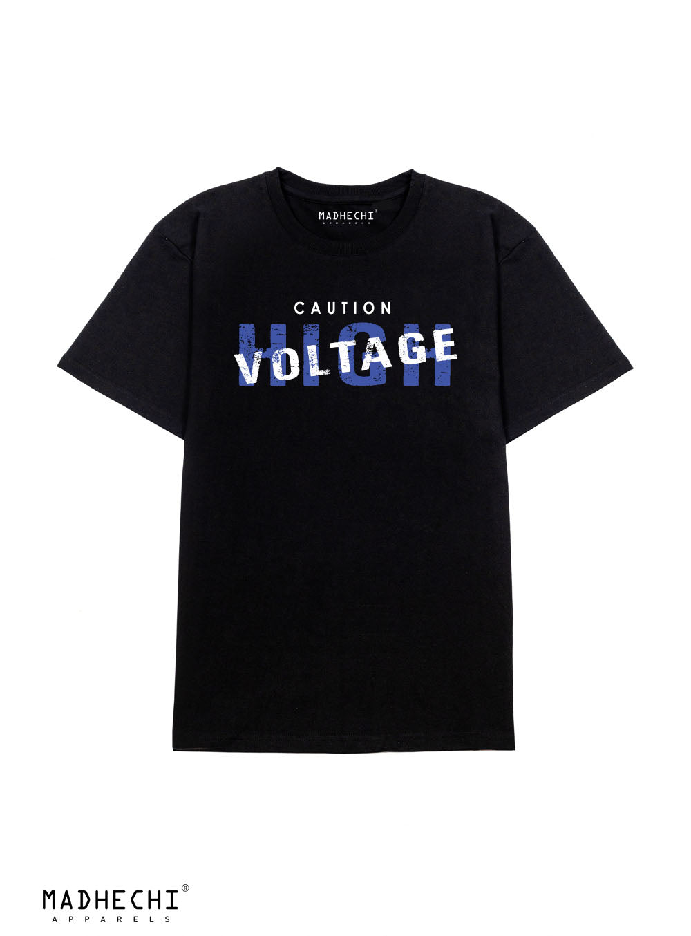 High Voltage Oversized Black T-Shirt