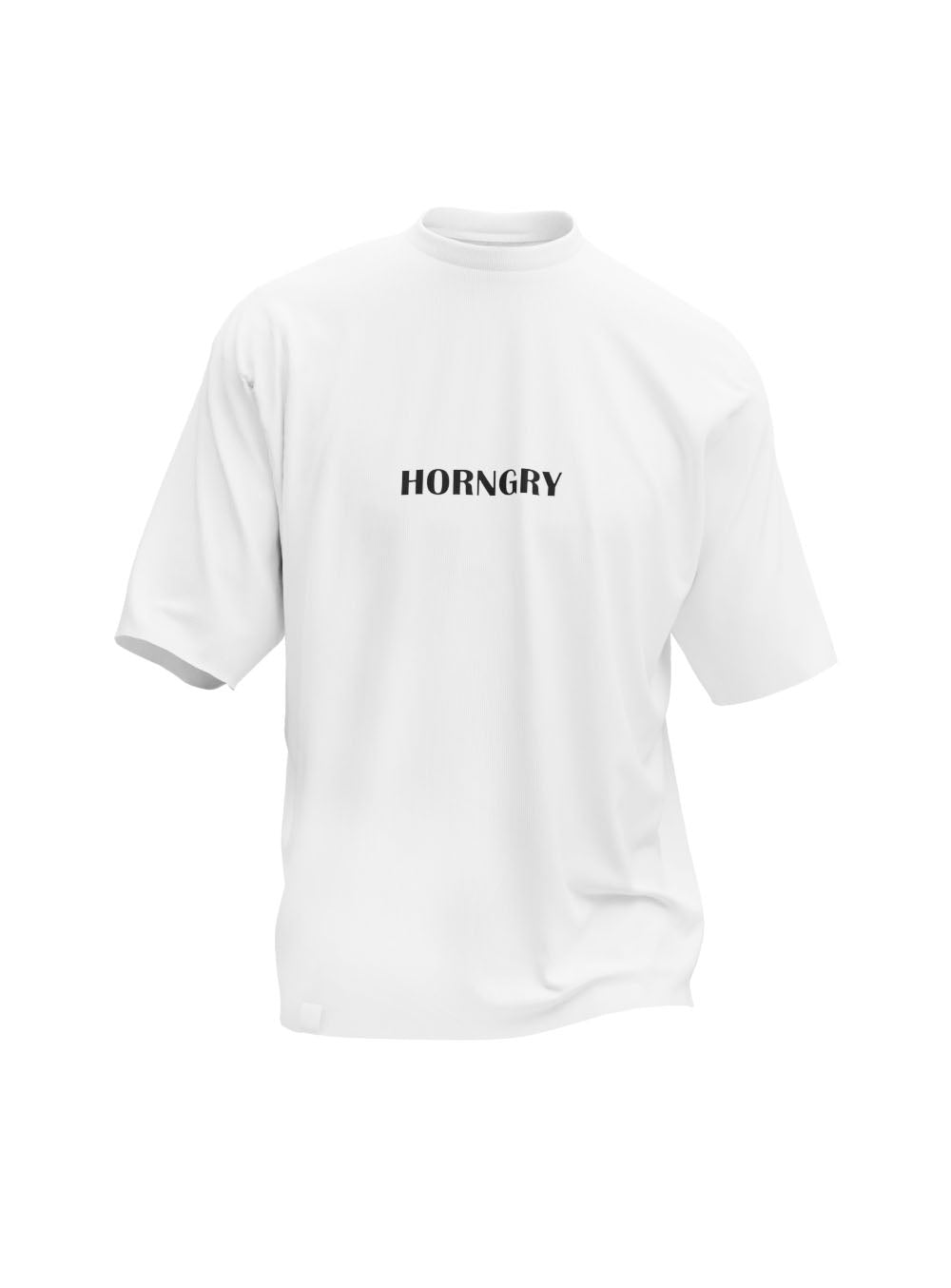 Horngry Oversized White T-Shirt