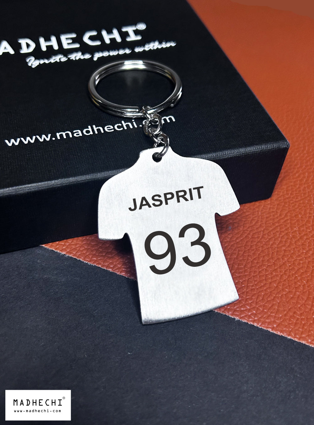 Jasprit Jersey Keychain