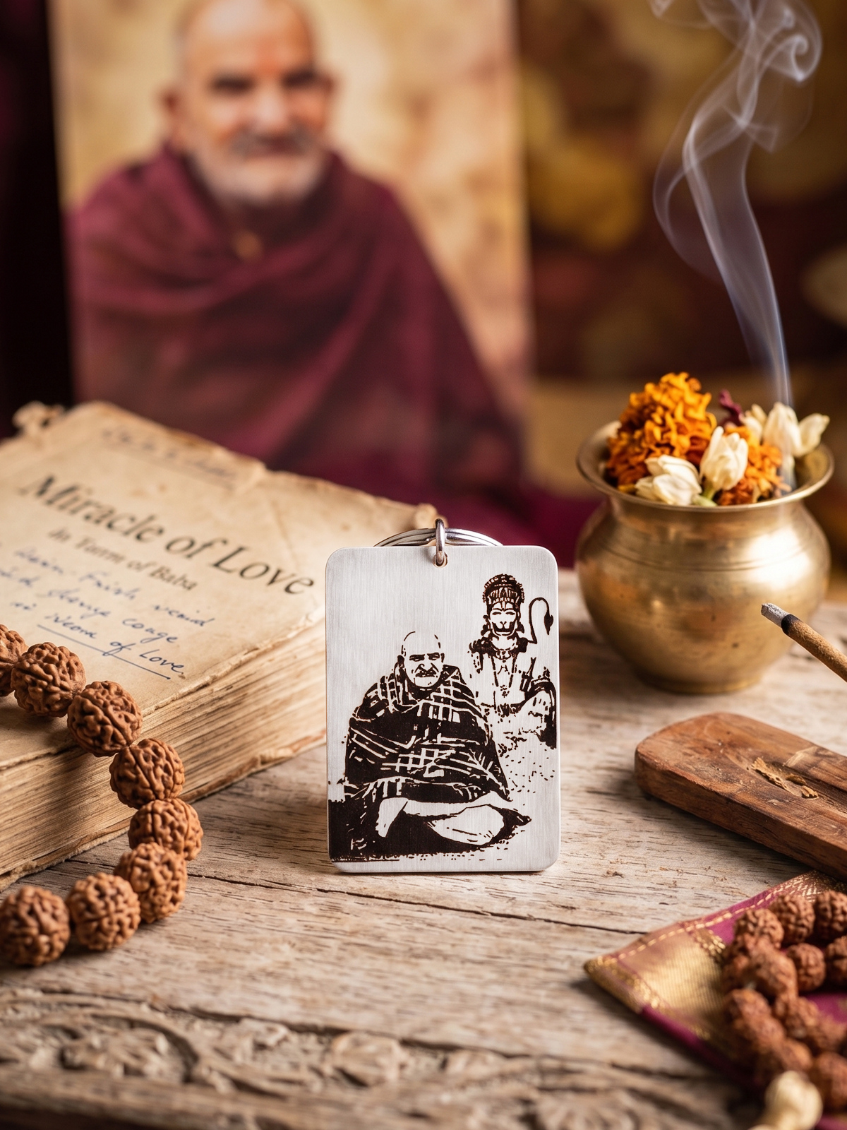 Neem Karoli Baba Keychain