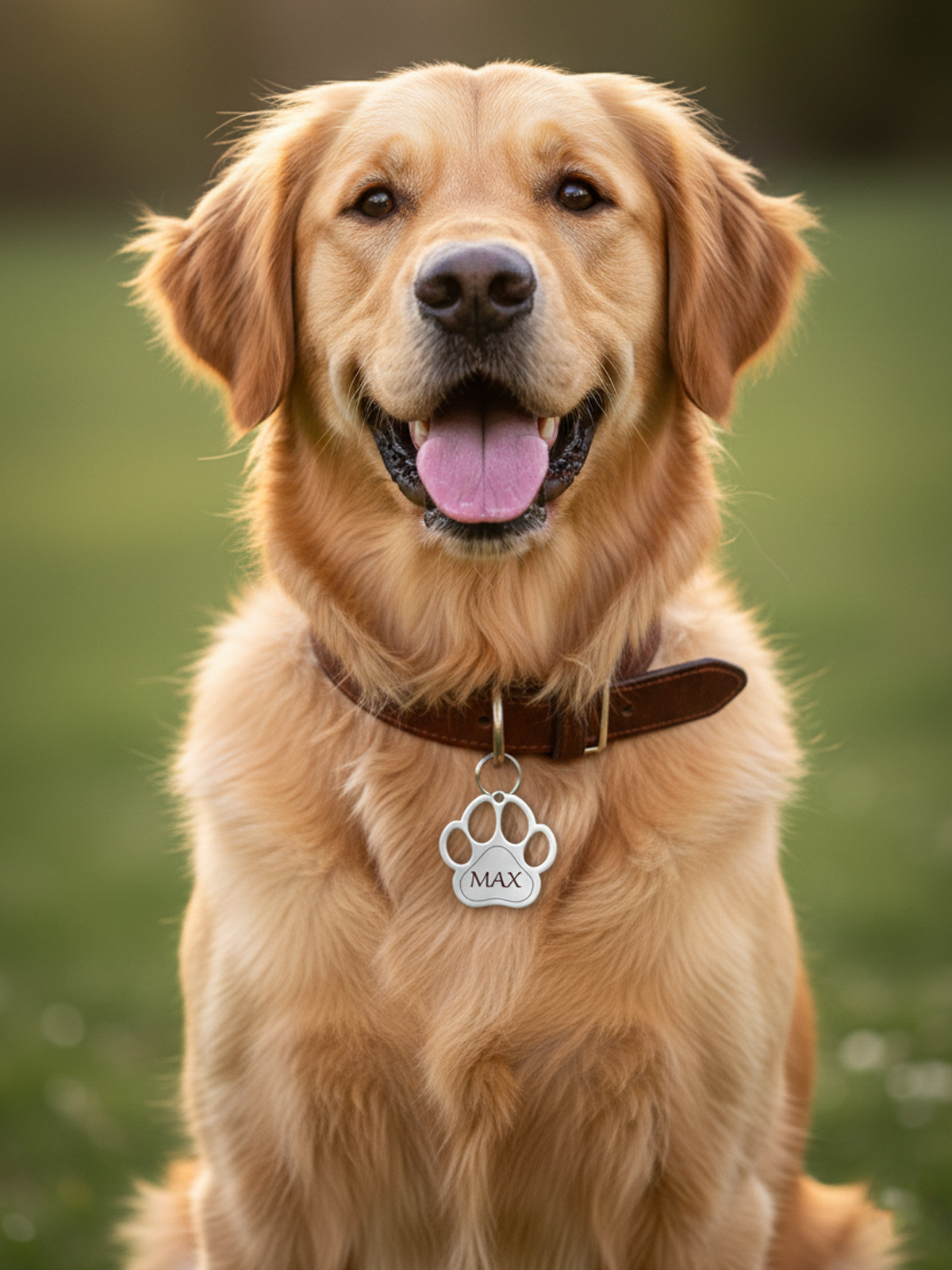 Paw Shape Dog Tag