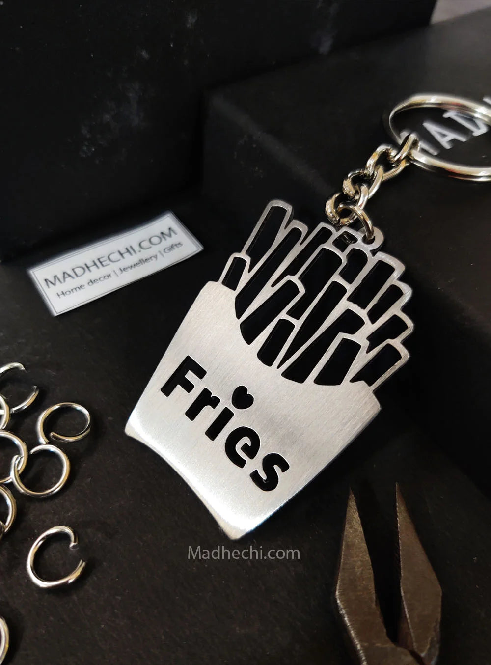 Cute Food Keychain | Buy French fries Keychain | Madhechi