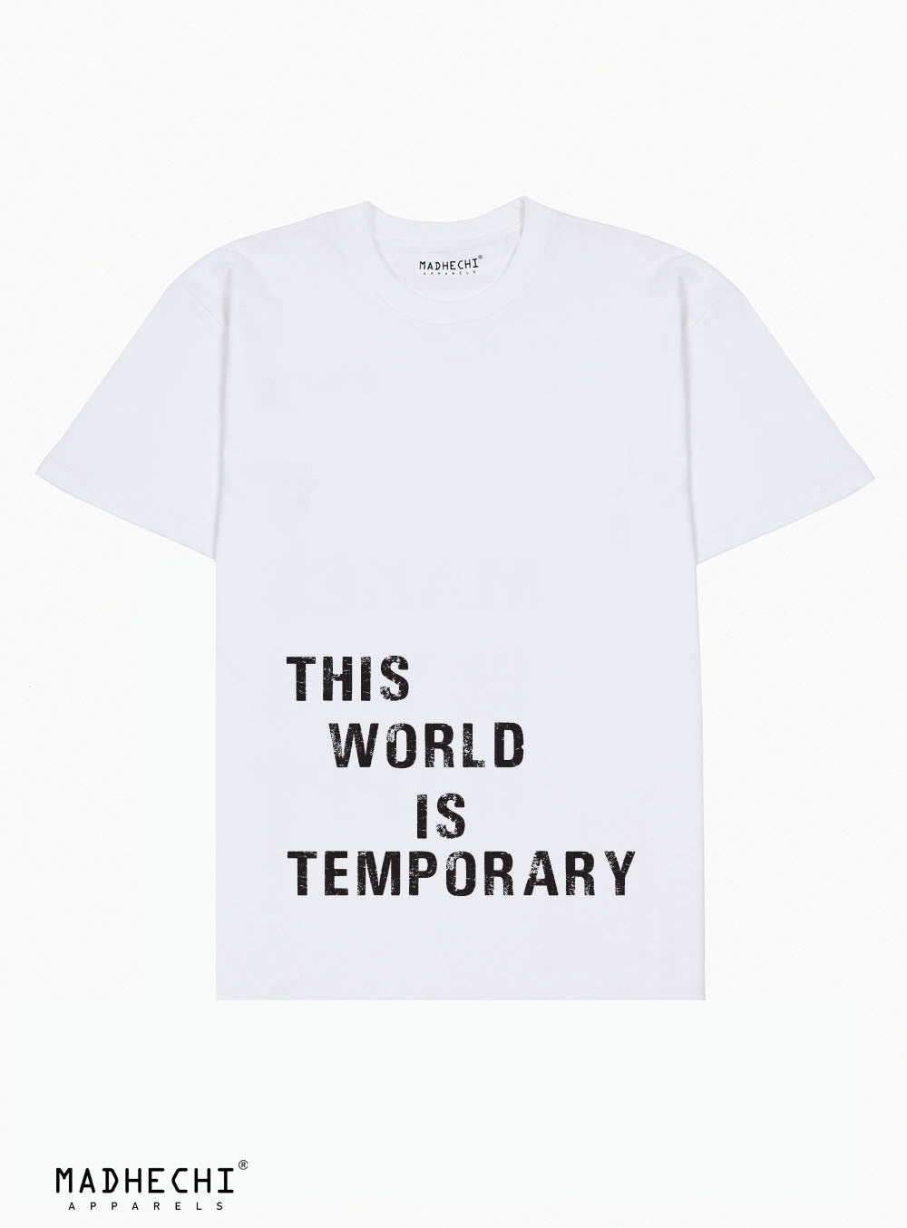 This World Is Temporary Oversized White T-Shirt